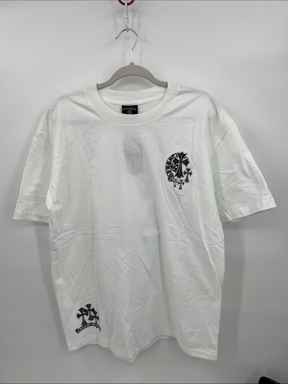 Chrome White Graphic Crewneck T-Shirt - Men